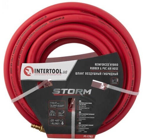 Шланг гибридный 10х17 мм, 20 м Intertool Storm (PT-1782)