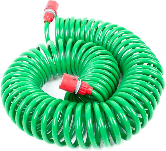 Шланг спиральный INTERTOOL 15 м с коннекторами (GE-4002)