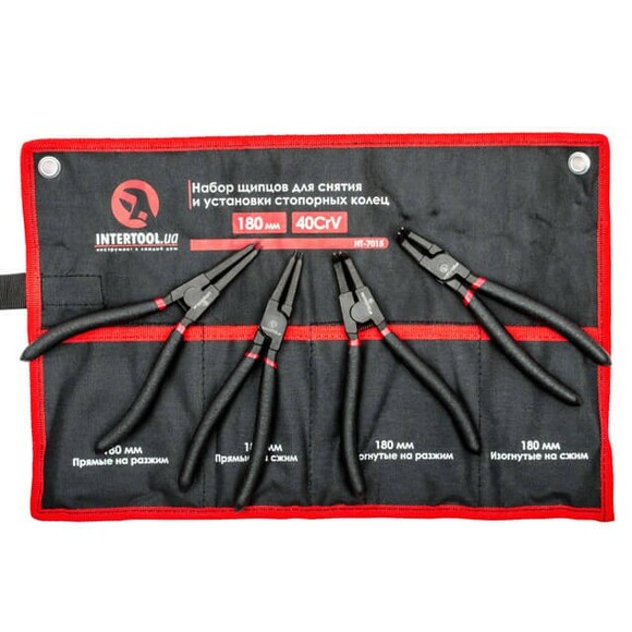 Съемники стопорных колец Intertool 4 шт. (HT-7015)