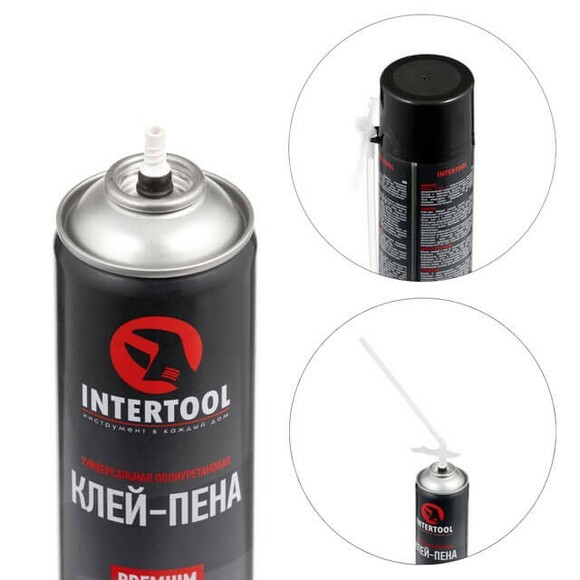 Клей-пена монтажная всесезонная Intertool 750 мл (FS-2010)