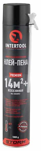 Клей-пена монтажная всесезонная Intertool 750 мл (FS-2010)