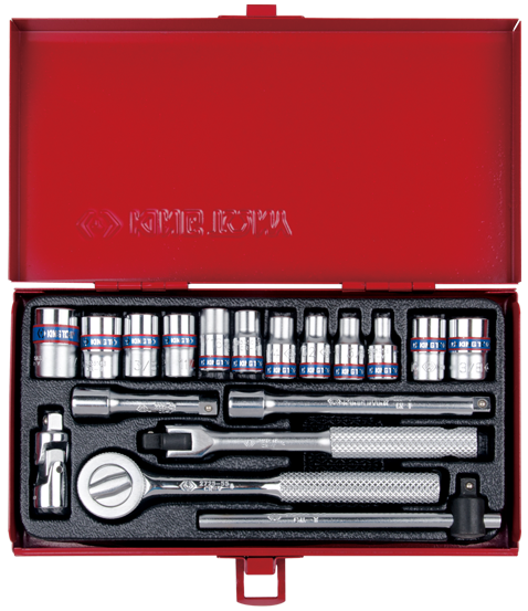 Набор головок King Tony 1/4" 18 единиц (2518MR01)