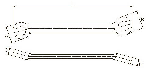 Ключ розвідний 12х13 мм LICOTA (AWT-NUM1213)