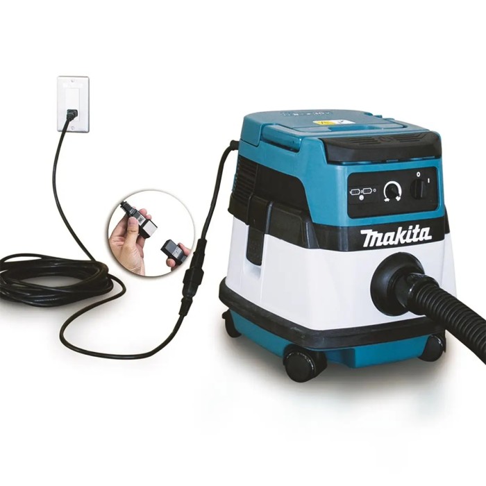 Гибридный пылесос Makita DVC861LZ (2х18 В / 220 В, без АКБ, 8 л)
