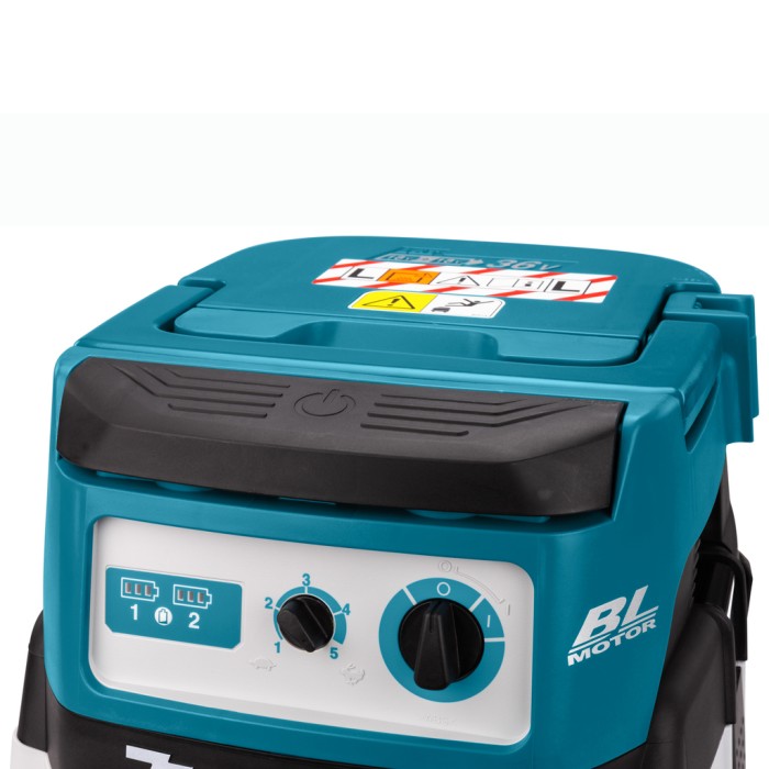 Аккумуляторный пылесос Makita DVC155LZX2 (2х18 В, без АКБ, 15/12 л)