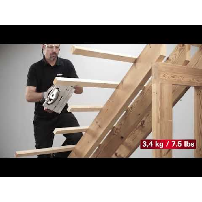Аккумуляторная ручная циркулярная пила Metabo KS 18 LTX 57 + кейс (18 В, 165 мм, без АКБ) (601857840)
