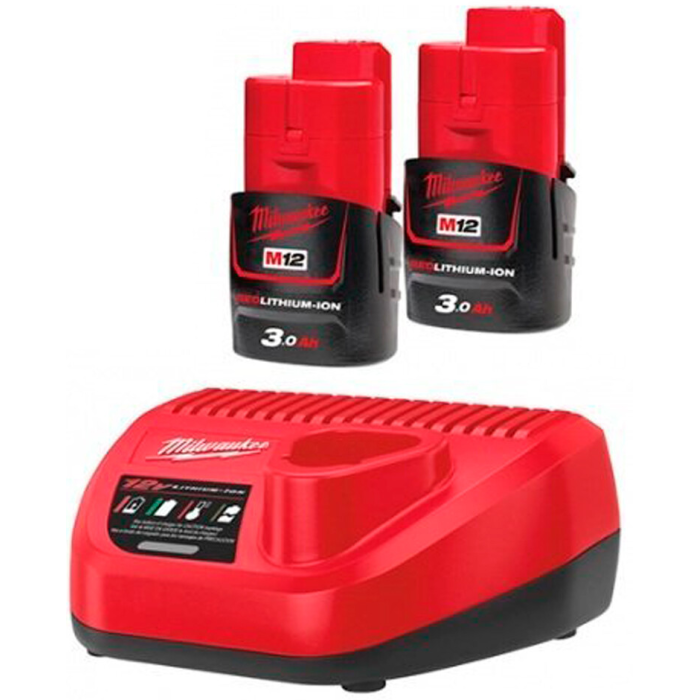 Набор 2 аккумулятора + зарядное устройство Milwaukee M12 NRG-302 (4933451902)