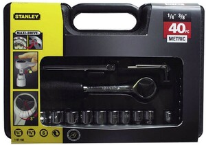 Набор головок торцевых Stanley 1/4, 3/8, MaxiDrive, 40 предметов (1-87-192)