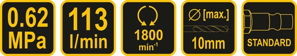 Пневматическая дрель VOREL 81122