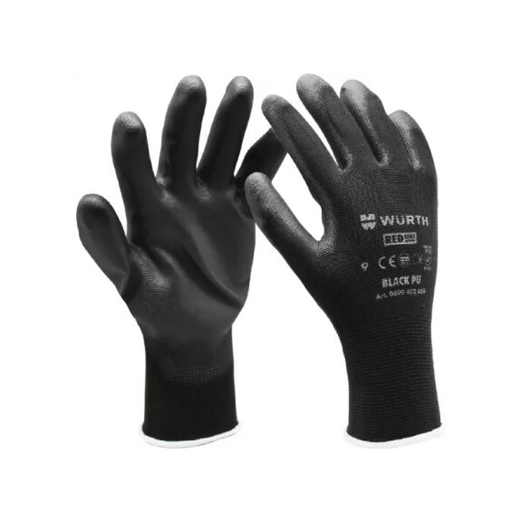 Рукавички Wurth захисні Black PU р.9 (0899402409)