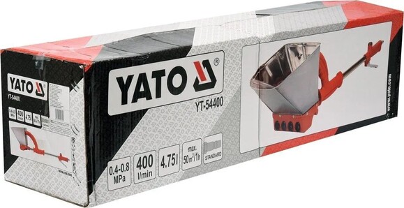 Ковш пневматический для штукатурки стен YATO 4.5 л, 400 л/мин (YT-54400)