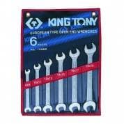Набор ключей рожковых 6 шт (8-19) KING TONY 1106MR