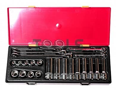 Набор инструмента TORX ключи E6-E24, головки E10-E24 1/2" (24 ед.)  K4241 JTC