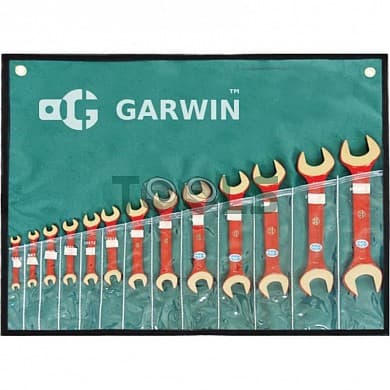 Набор ключей рожковых искробезопасных 8х10-30х32 мм, 10пр.
 GARWIN GSK-0110
