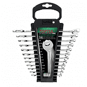 Набор ключей комбинированных на холдере 12 шт. дюймовый 1/4"-7/8" Toptul GBAC1201