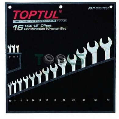 Набор ключей комбинированных 16 шт. 7-32"Hi-Performance"  Toptul GPAX1601
