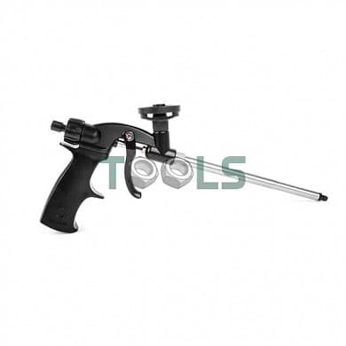 Пистолет для монтажной пены с тефлоновым покрытием иглы, трубки и держателя баллона + 4 нас. Intertool PT-0605