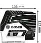 Лазерный нивелир Bosch GCL 2-50C+RM2+AA1 (0601066G00)