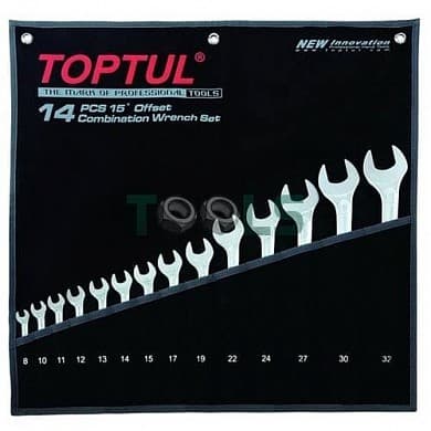 Набор ключей комбинированных 14 шт. 8-32"Hi-Performance"  Toptul GPAX1401