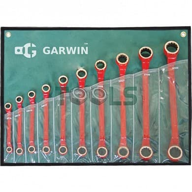 Набор ключей накидных искробезопасных 8х10-30х32 мм, 10пр.
 GARWIN GSK-0310