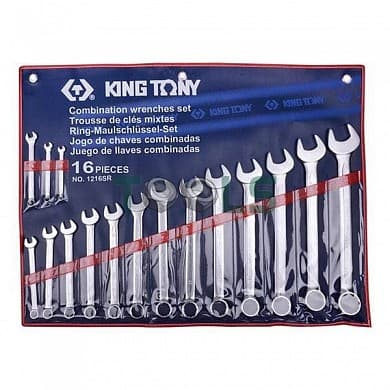 Набор ключей комби дюймовых 16 шт.(1/4"  -  1-1/4") KING TONY 1216SR