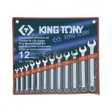 Набор ключей комби 12 шт. (8-22 мм) KING TONY 1212MR