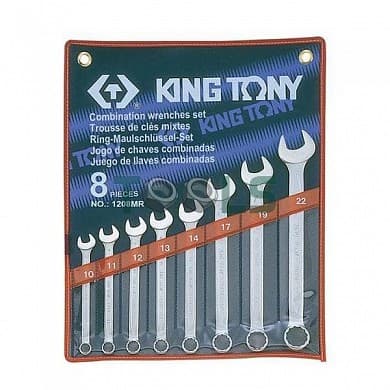 Набор ключей комби 8 шт. (10-22 мм)  KING TONY 1208MR