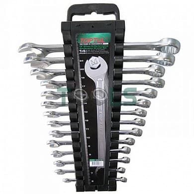 Набор ключей комбинированных на холдере 14 шт. 6-24мм Toptul GAAC1401