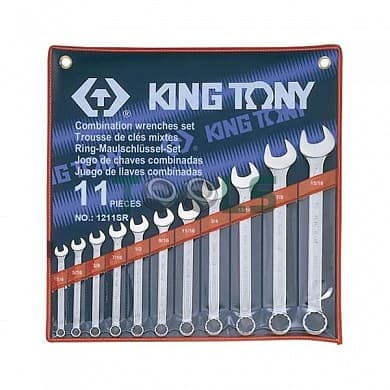 Набор ключей комби 11 шт. (1/4"-15/16") KING TONY 1211SR